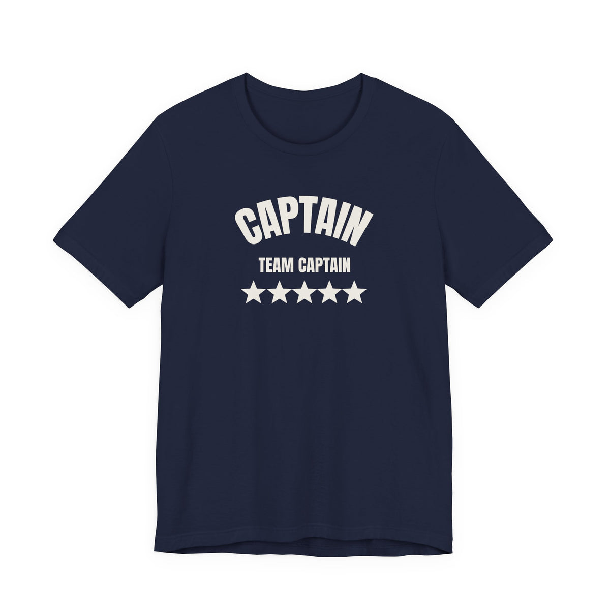Captain Team Captain Graphic Tee — Casual White Short Sleeve Shirt