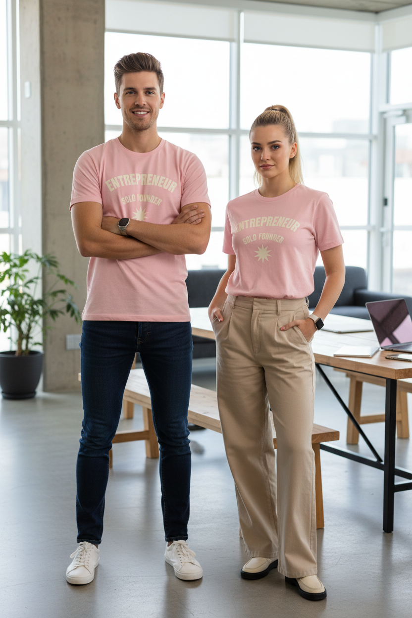 Entrepreneur Tee — "Entrepreneur: Solo Founder" Minimal Graphic T-Shirt