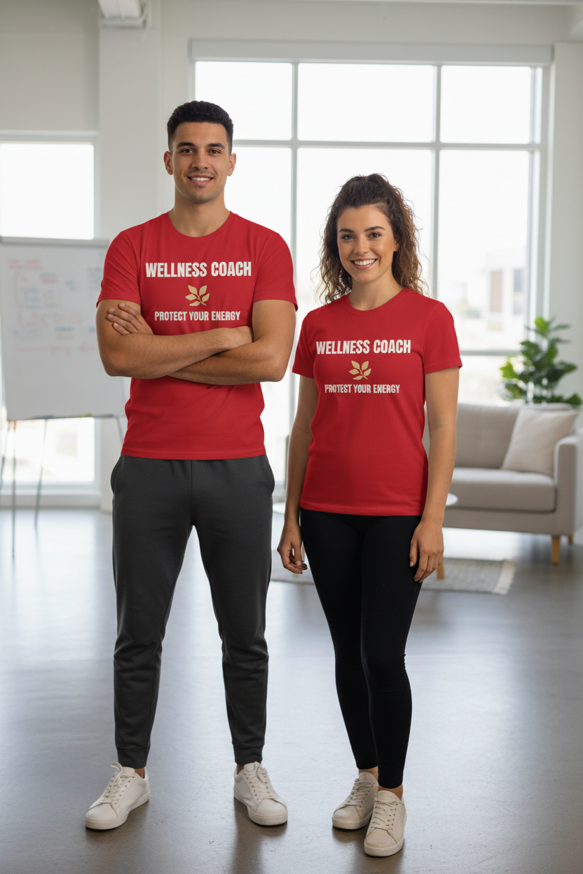 Wellness Coach Tee — “Protect Your Energy” Health & Self-Care Shirt