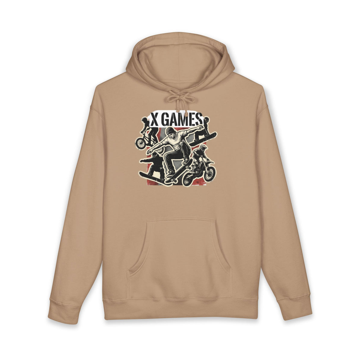 X Games Skate & BMX Hoodie — Retro Extreme Sports Pullover