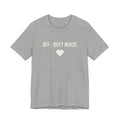 Off-Duty Nurse T-Shirt – Heart Graphic Relaxed Tee