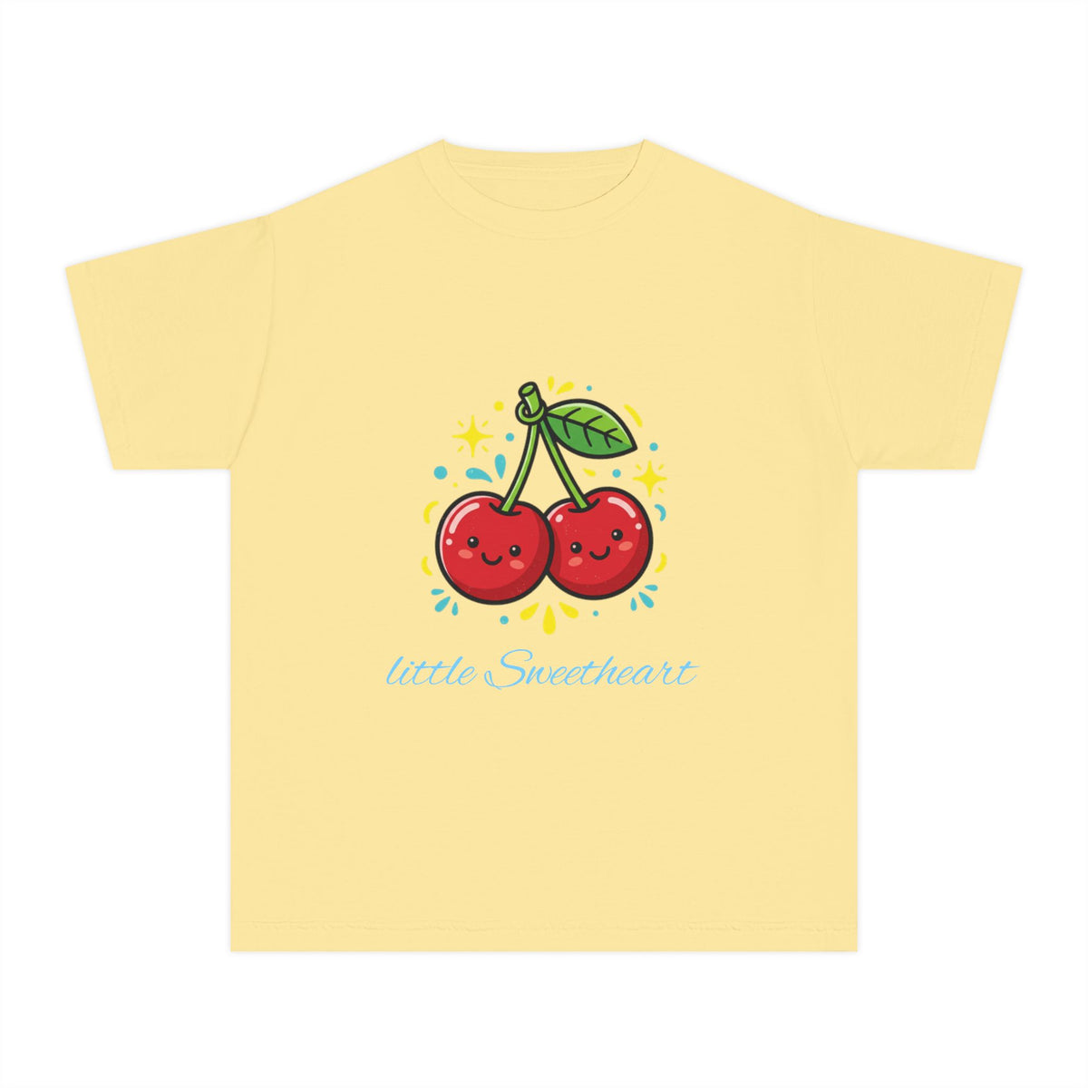Kids Cherry Smile Tee — Cute Kawaii Fruit Graphic T-Shirt for Children