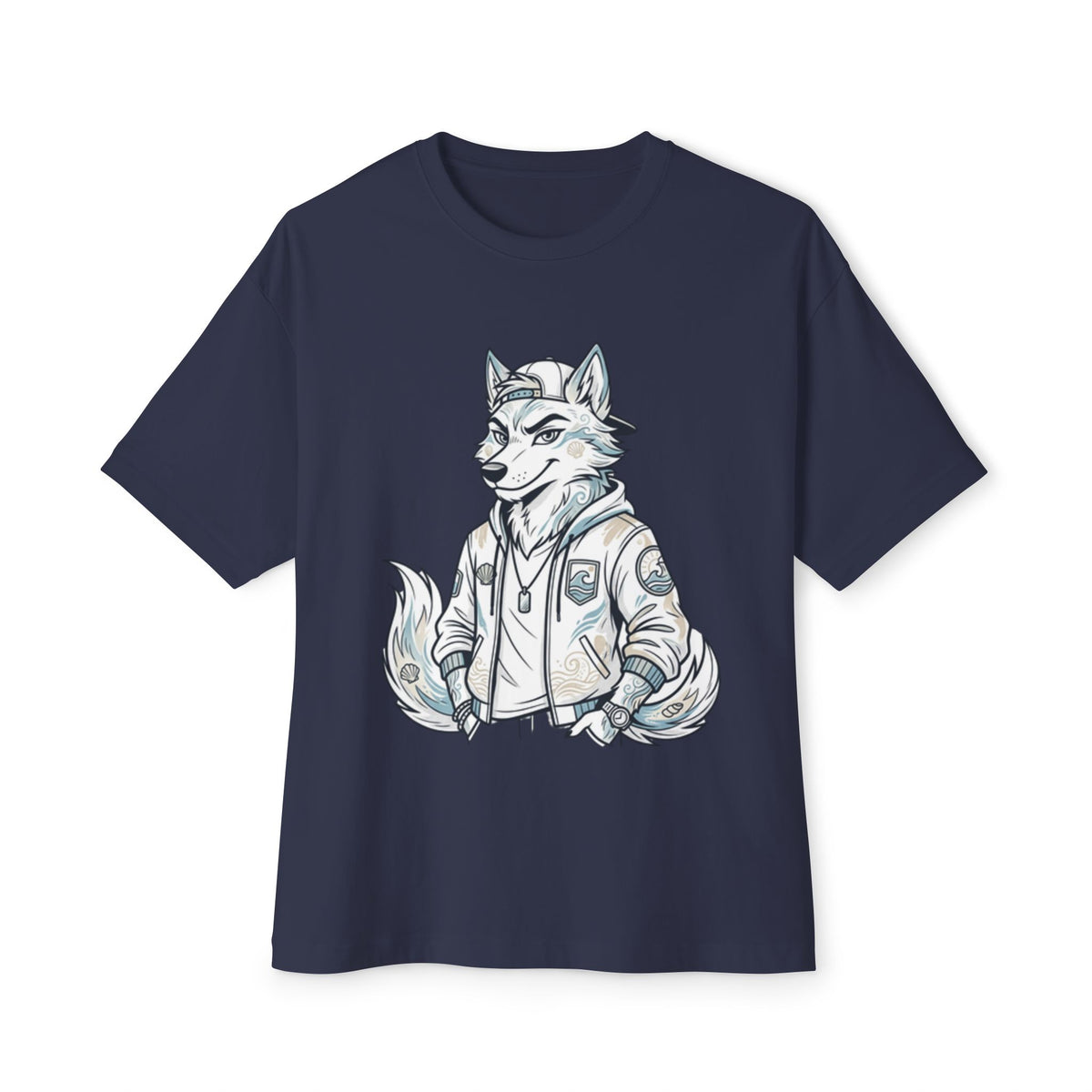 Wolf Character Tee — Cool Fox Jacket Graphic T-Shirt
