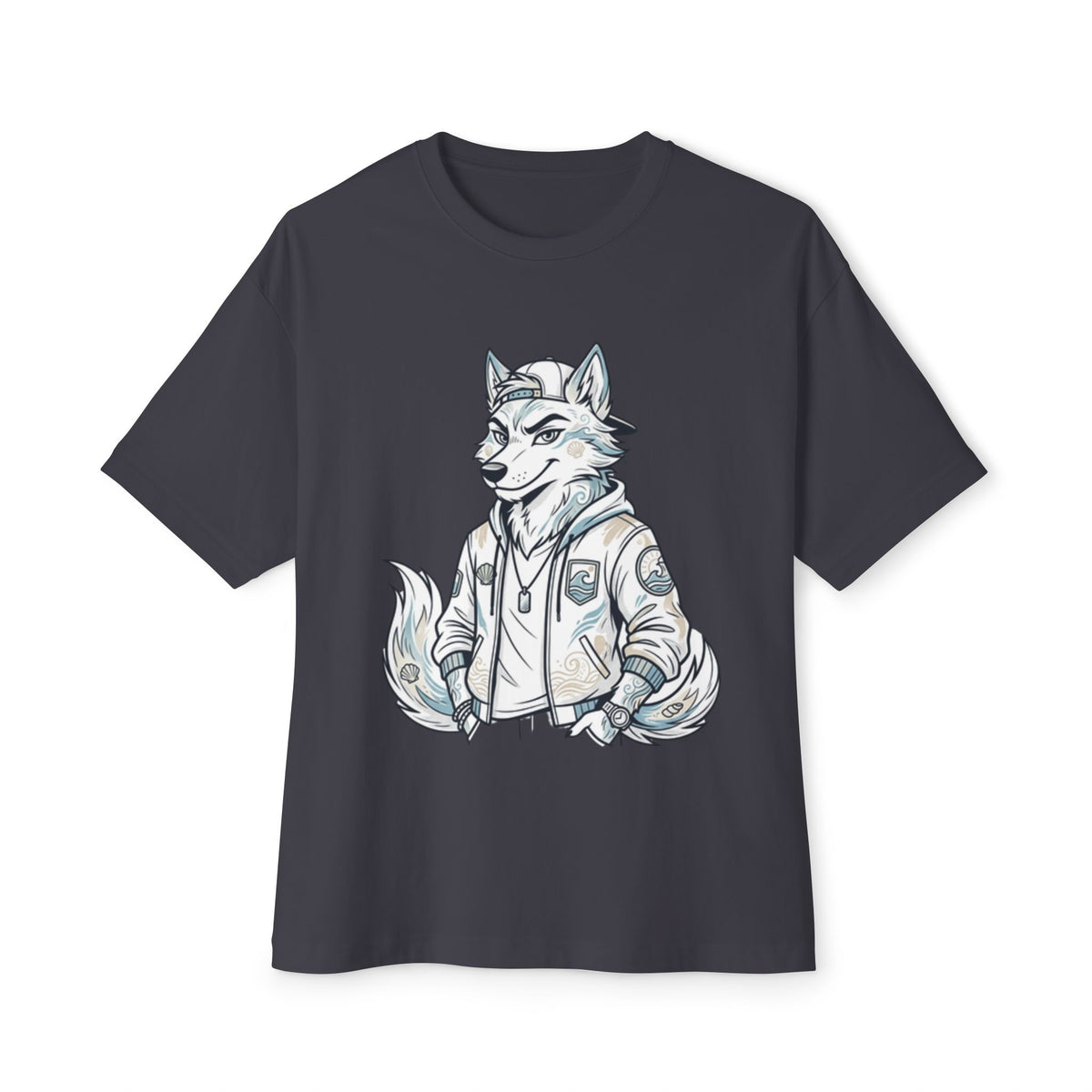 Wolf Character Tee — Cool Fox Jacket Graphic T-Shirt