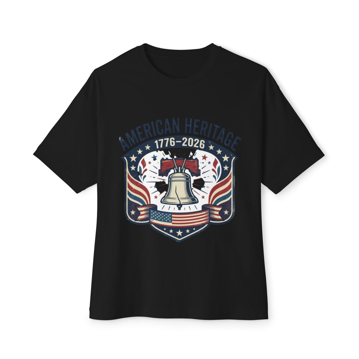 T-Shirt — "American Heritage 1776–2026" Liberty Bell Patriotic Tee