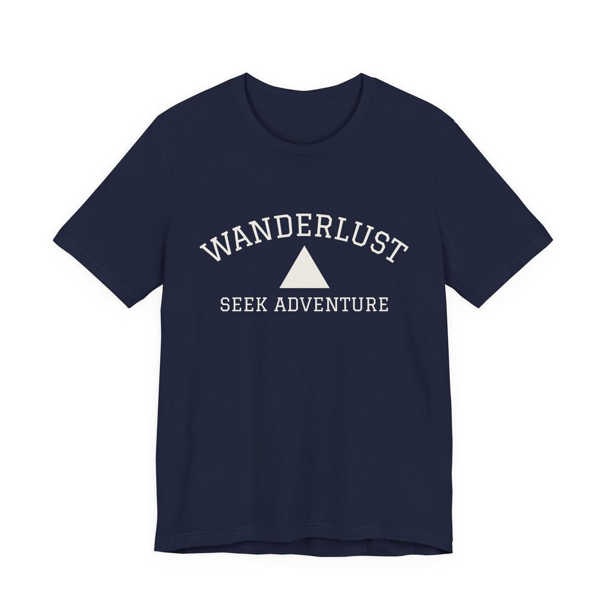 Wanderlust Adventure Tee — Minimal Triangle Travel T‑Shirt