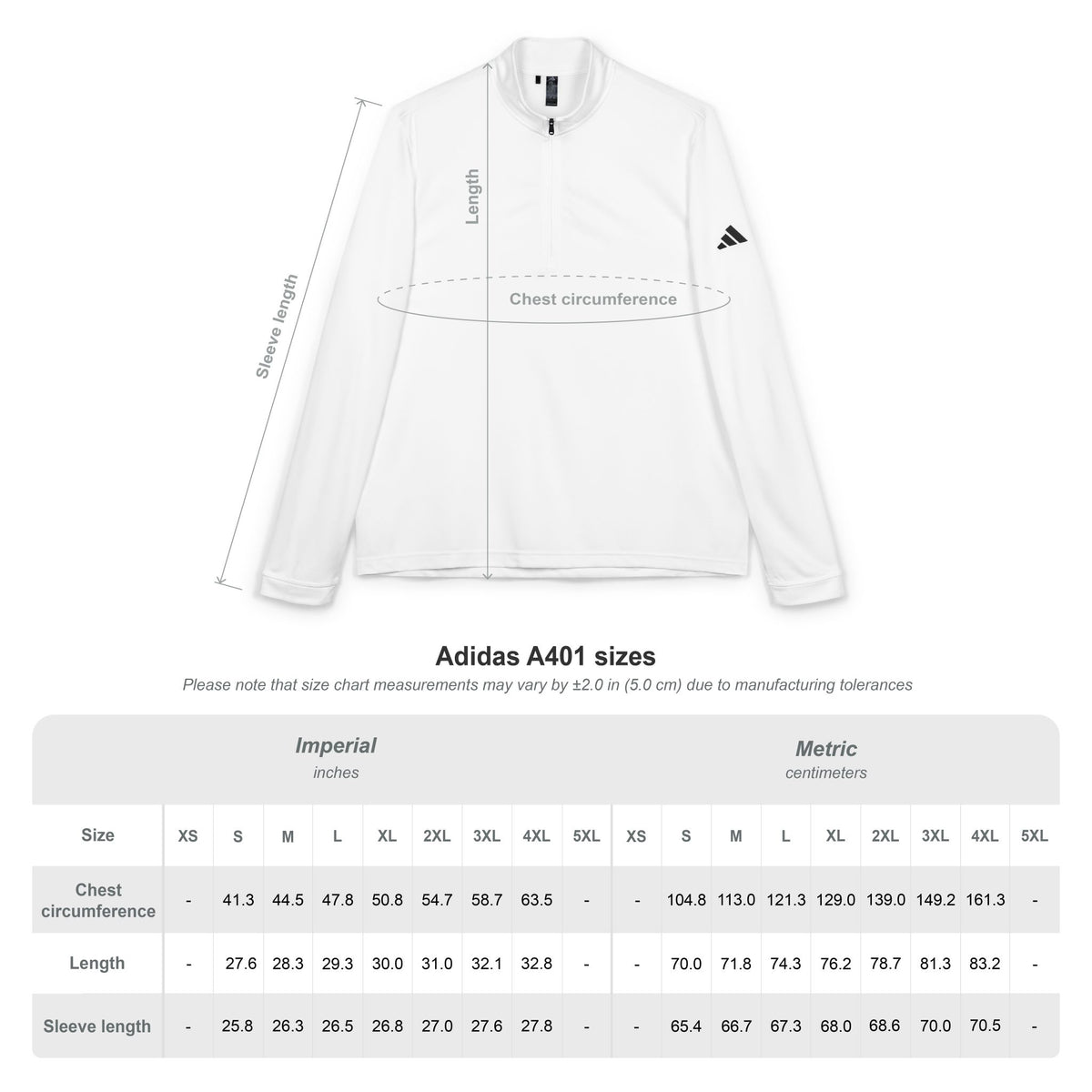 Embroidered Quarter-Zip Pullover — Small Chest Logo