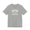 Captain Team Captain Graphic Tee — Casual White Short Sleeve Shirt
