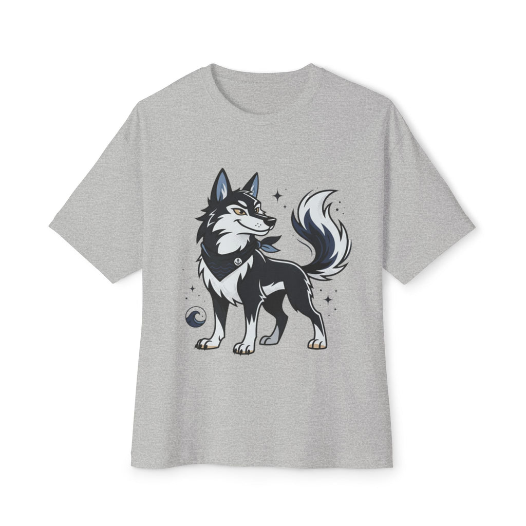 Husky Wolf Graphic Tee — Cute Arctic Dog Illustration T-Shirt