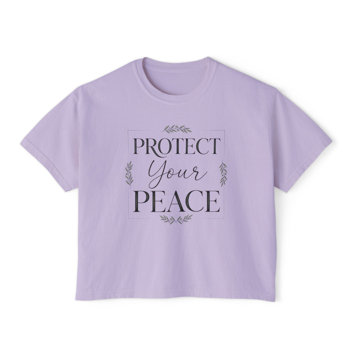 Protect Your Peace Boxy Tee — Women's Relaxed Graphic Tee