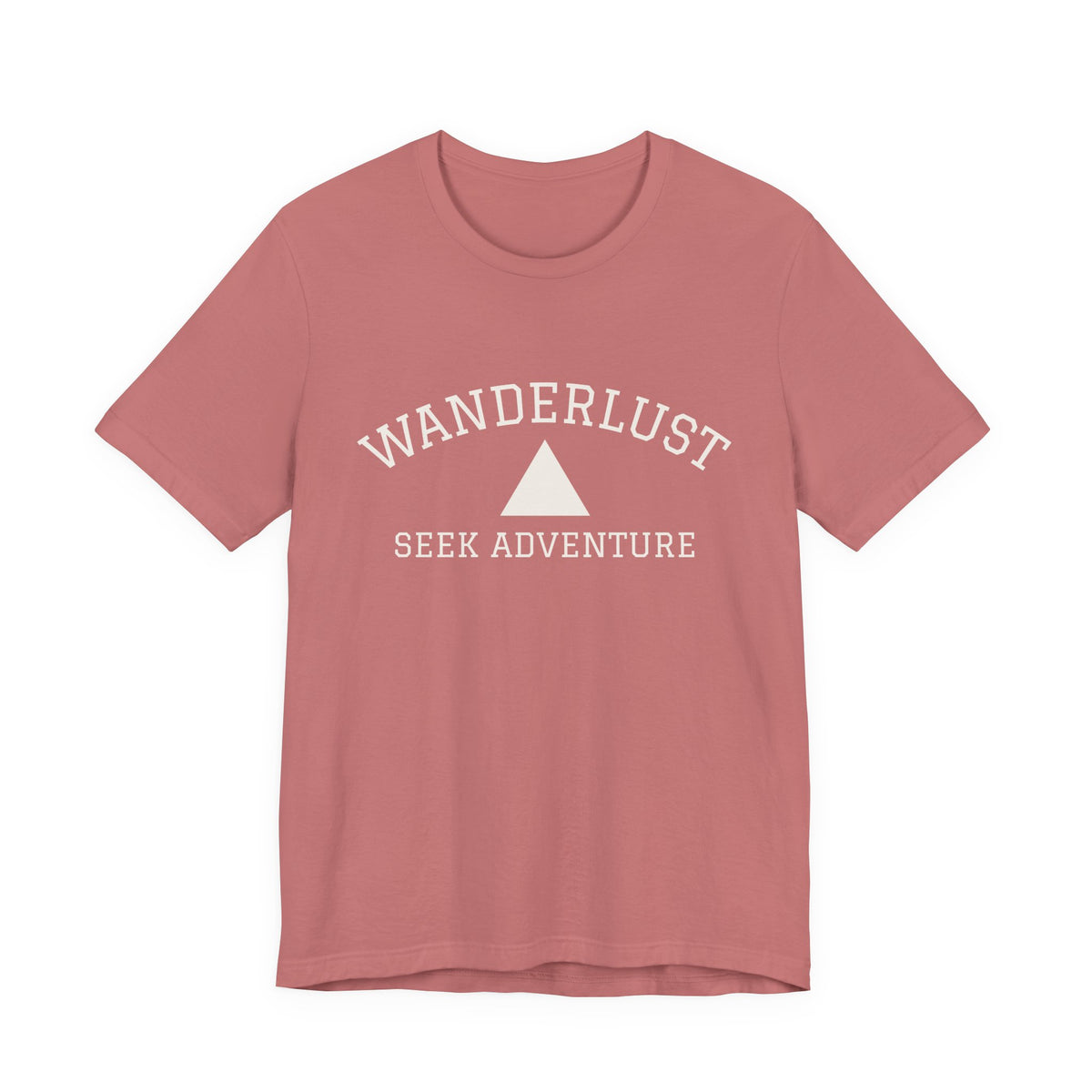 Wanderlust Adventure Tee — Minimal Triangle Travel T‑Shirt