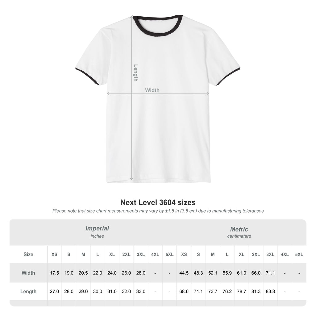 Focus Graphic Ringer Tee — "FOCUS: Strong Mind, Strong Body"