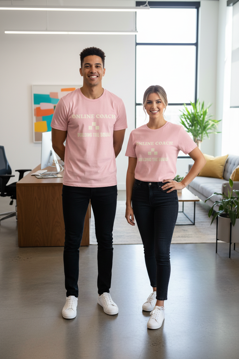 Online Coach T‑Shirt – "Online Coach" Minimalist Tee for Entrepreneurs