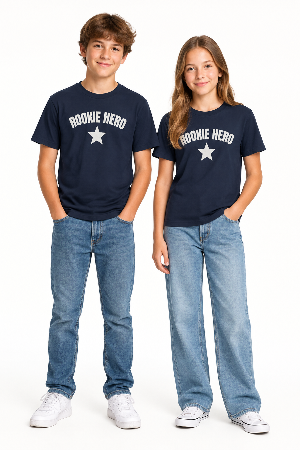 Rookie Hero Youth Tee — Kids Graphic T-Shirt with Star
