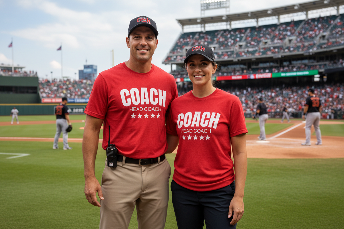 Coach T-Shirt – Athletic Coach Appreciation Tee with Stars
