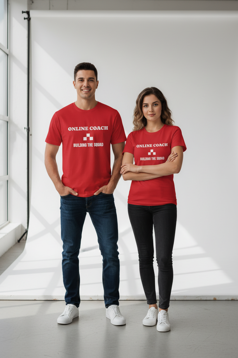 Online Coach T‑Shirt – "Online Coach" Minimalist Tee for Entrepreneurs