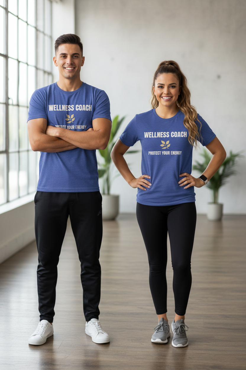 Wellness Coach Tee — “Protect Your Energy” Health & Self-Care Shirt