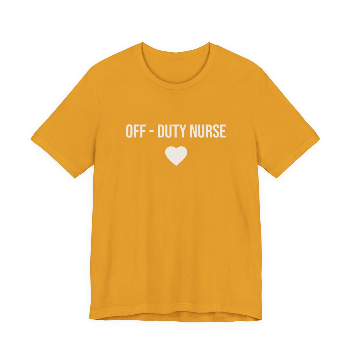 Off-Duty Nurse T-Shirt – Heart Graphic Relaxed Tee