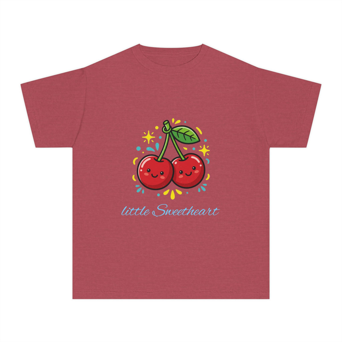Kids Cherry Smile Tee — Cute Kawaii Fruit Graphic T-Shirt for Children