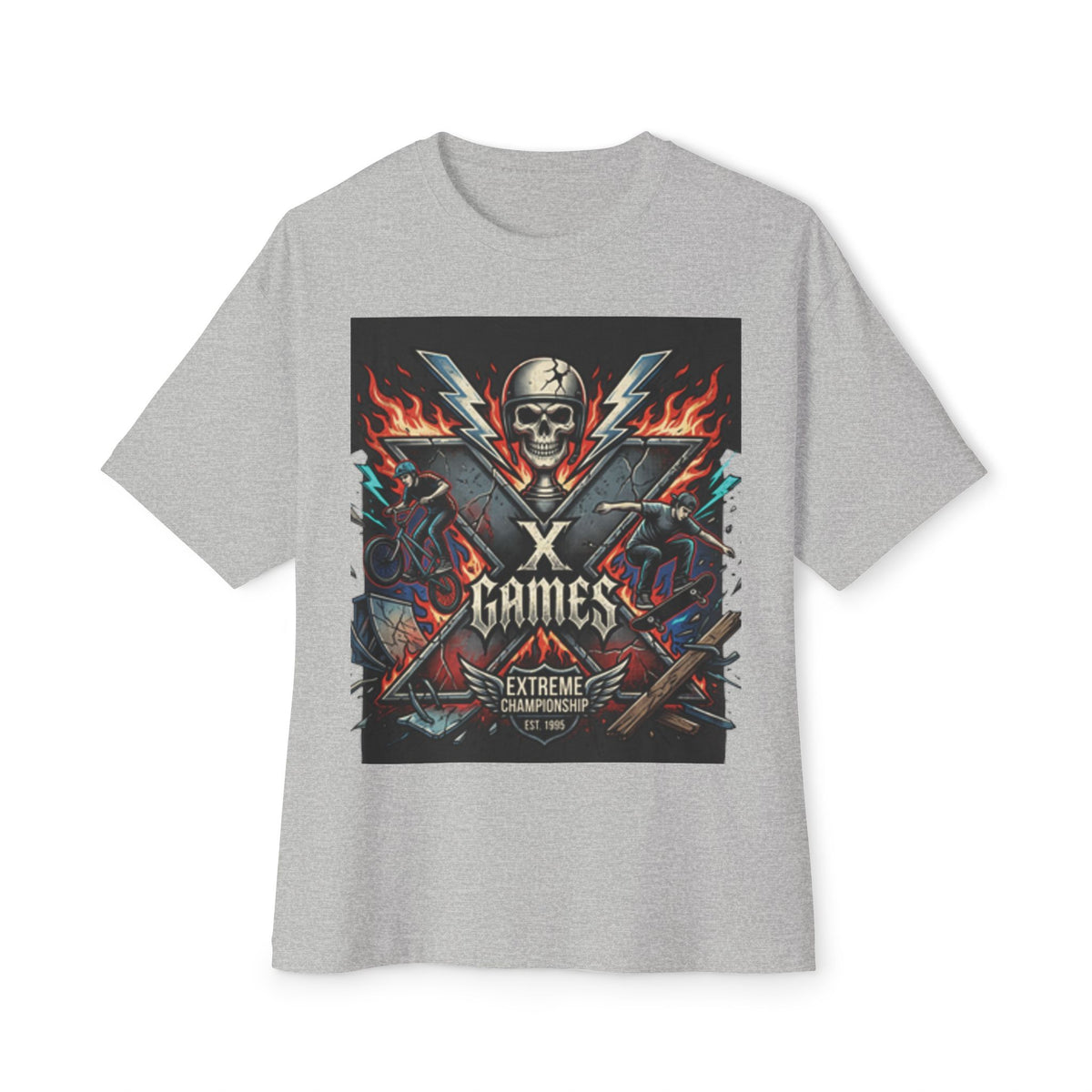 X Games Skull Graphic Tee — Extreme Championship Retro Skate Punk Shirt