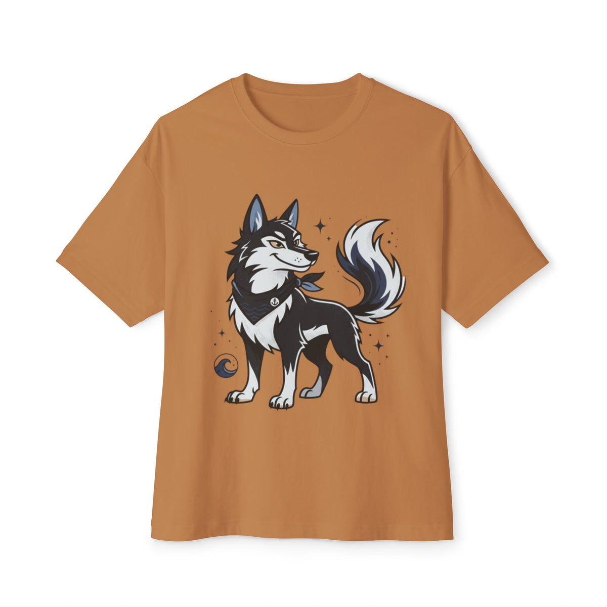 Husky Wolf Graphic Tee — Cute Arctic Dog Illustration T-Shirt