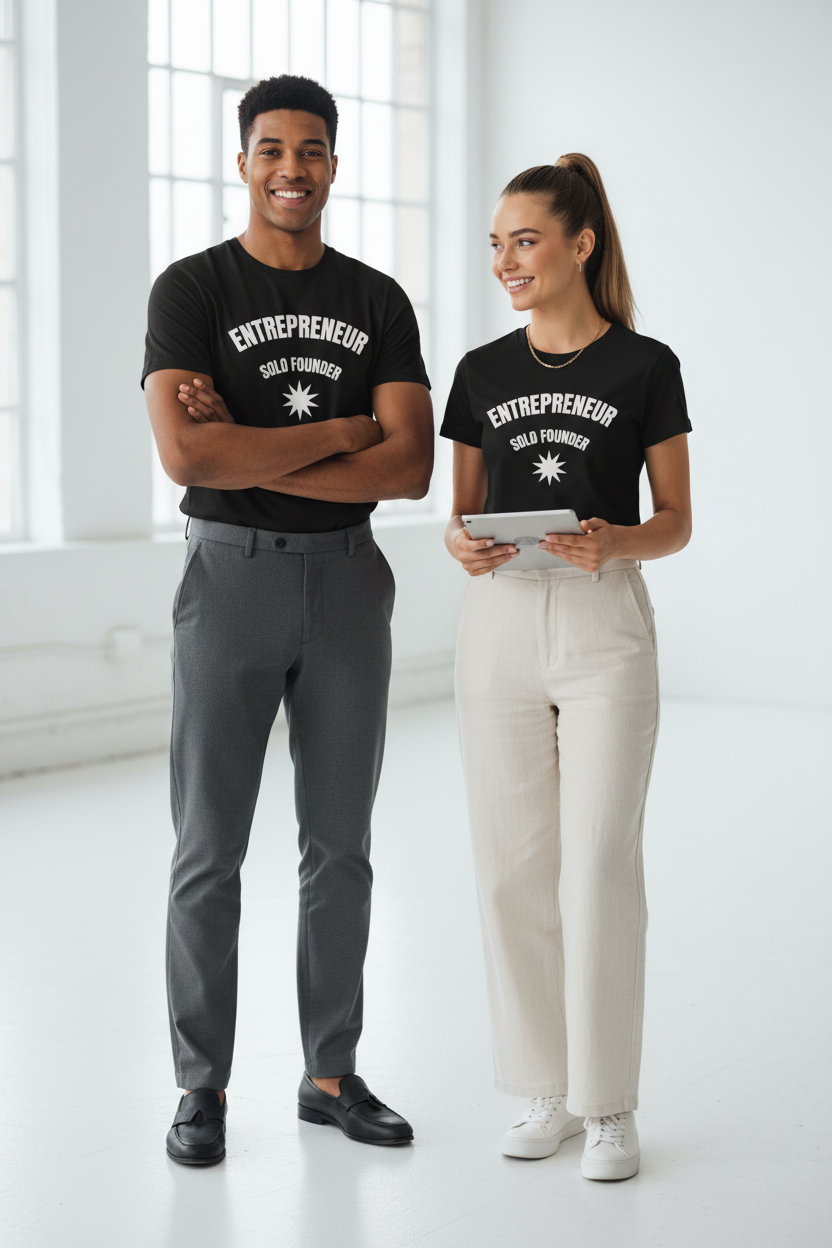 Entrepreneur Tee — "Entrepreneur: Solo Founder" Minimal Graphic T-Shirt