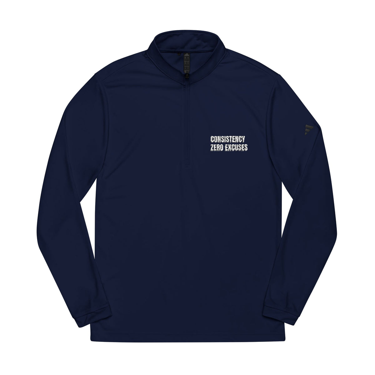Embroidered Quarter-Zip Pullover — Small Chest Logo