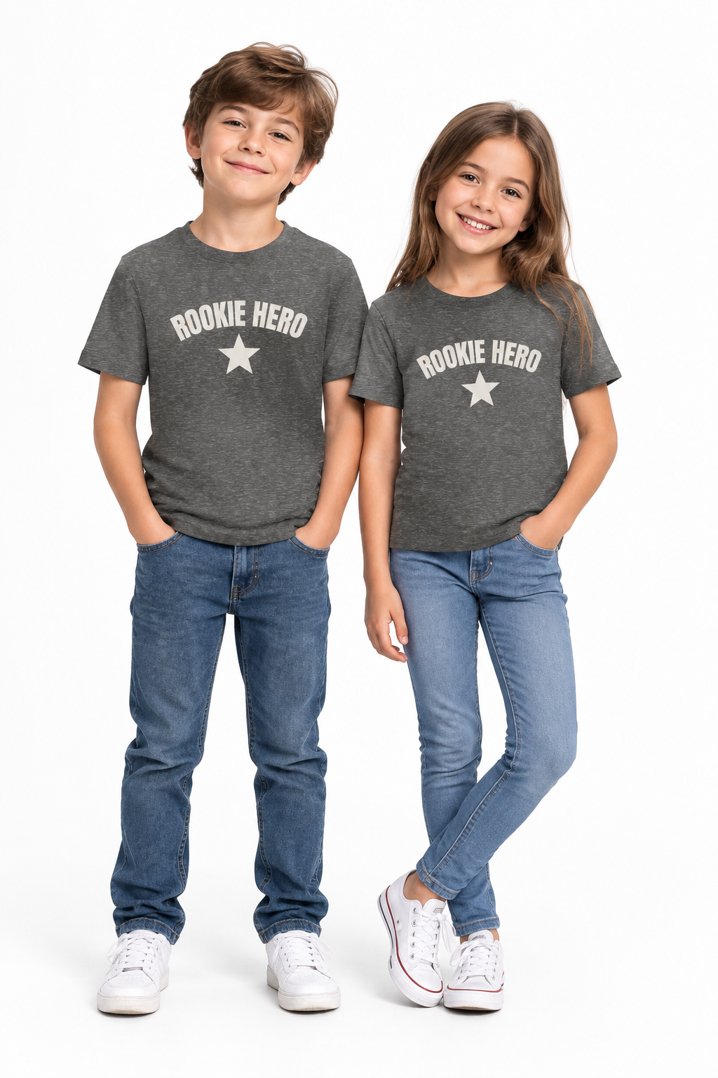 Rookie Hero Youth Tee — Kids Graphic T-Shirt with Star