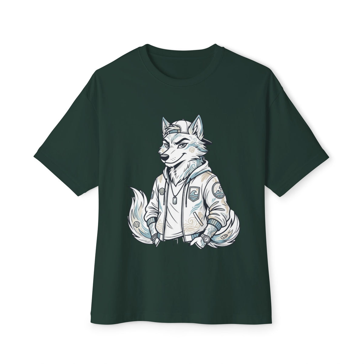 Wolf Character Tee — Cool Fox Jacket Graphic T-Shirt