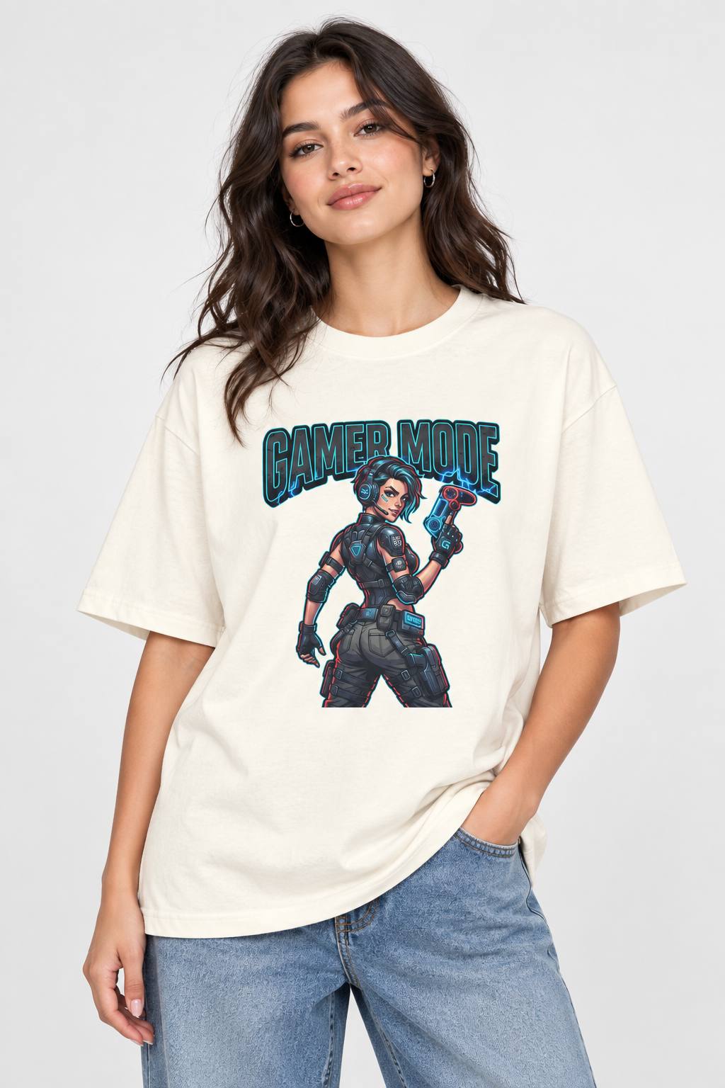 Gamer Mode T‑Shirt — Retro Video Game Character Graphic Tee