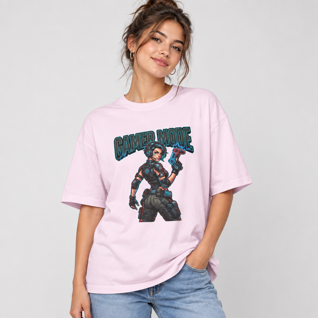 Gamer Mode T‑Shirt — Retro Video Game Character Graphic Tee