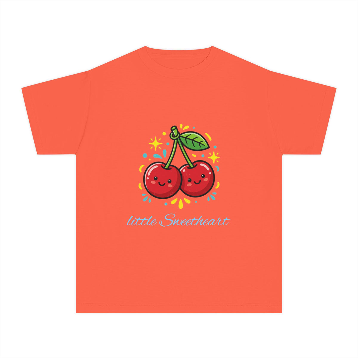 Kids Cherry Smile Tee — Cute Kawaii Fruit Graphic T-Shirt for Children