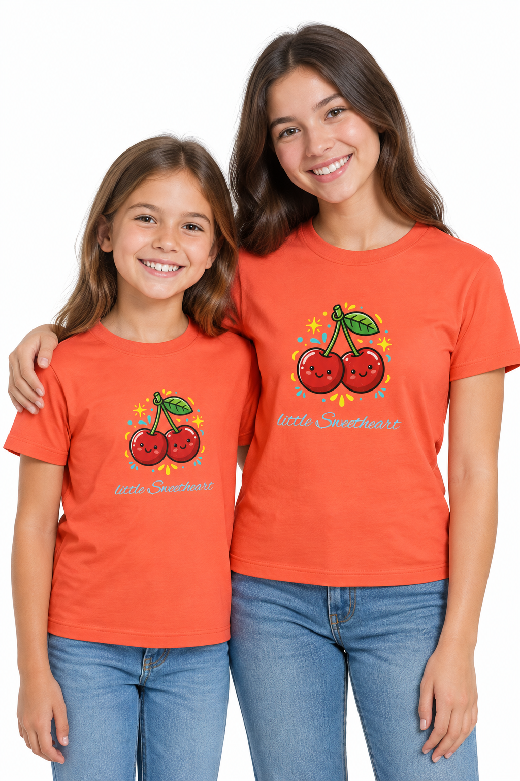 Kids Cherry Smile Tee — Cute Kawaii Fruit Graphic T-Shirt for Children