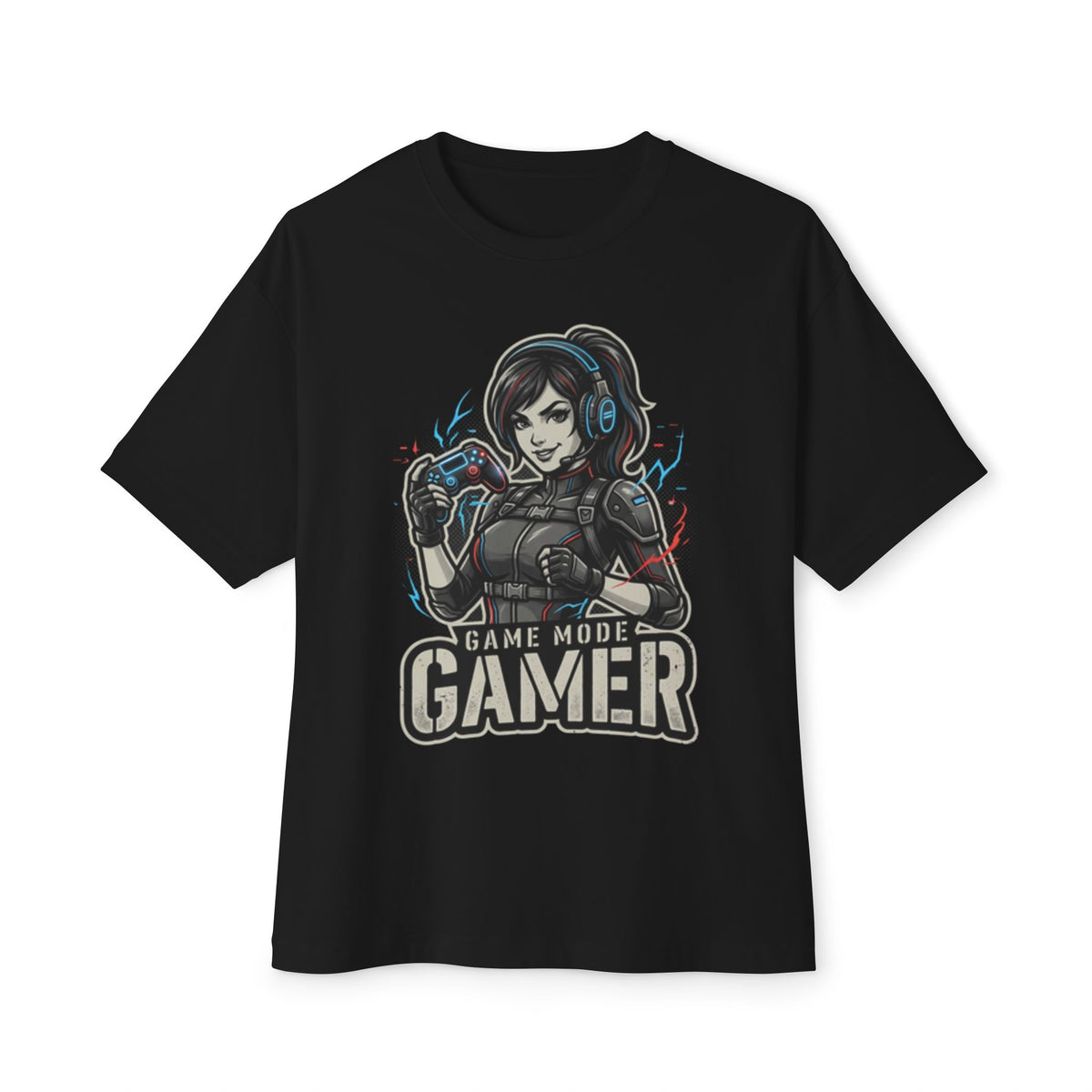 Gamer Tee — "Game Mode" Female Gamer Graphic T-Shirt