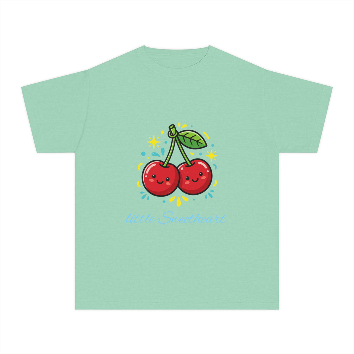 Kids Cherry Smile Tee — Cute Kawaii Fruit Graphic T-Shirt for Children