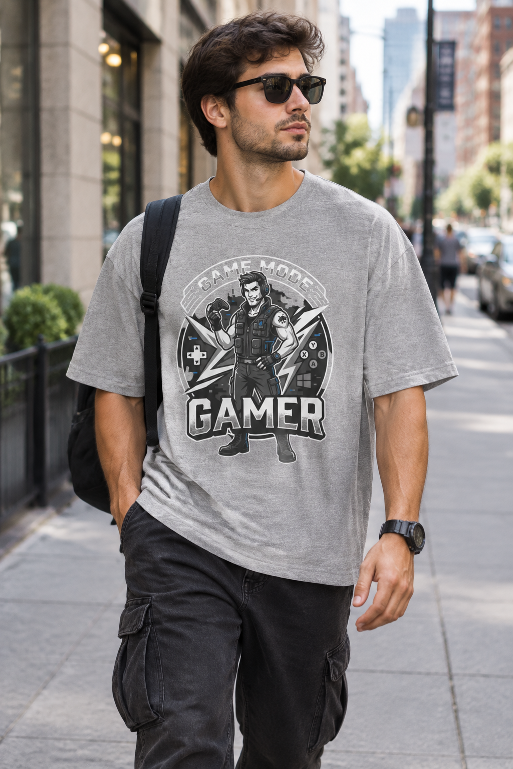 Game Mode Gamer T-Shirt — Retro Arcade Gamer Graphic Tee