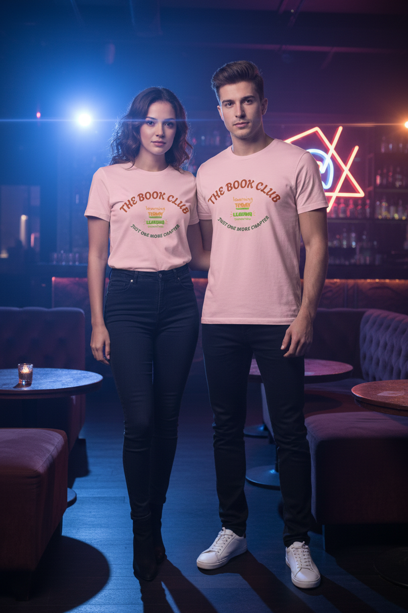 Book Club T‑Shirt — “The Book Club: Learning Today, Leading Tomorrow, Just One More Chapter”