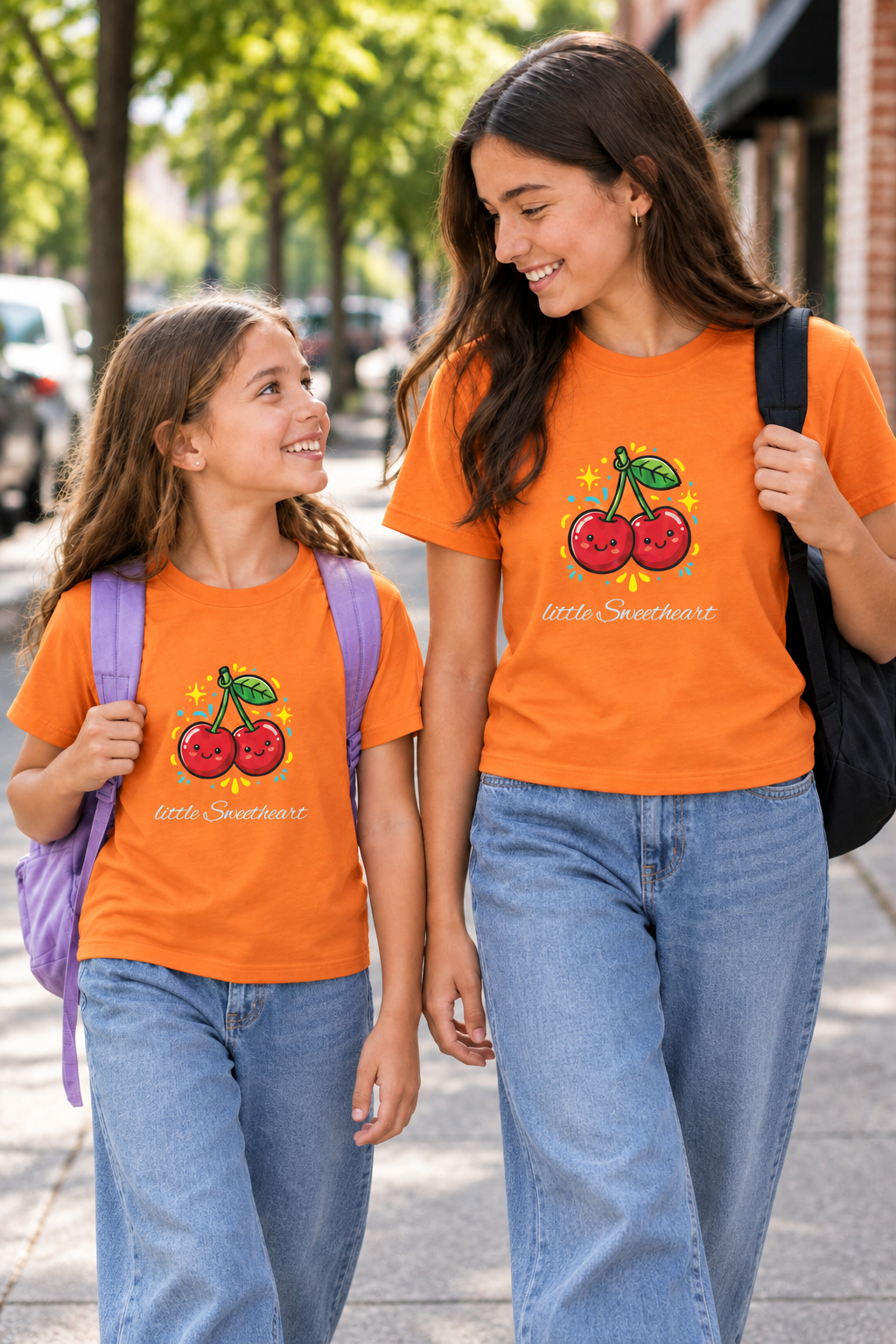 Kids Cherry Smile Tee — Cute Kawaii Fruit Graphic T-Shirt for Children