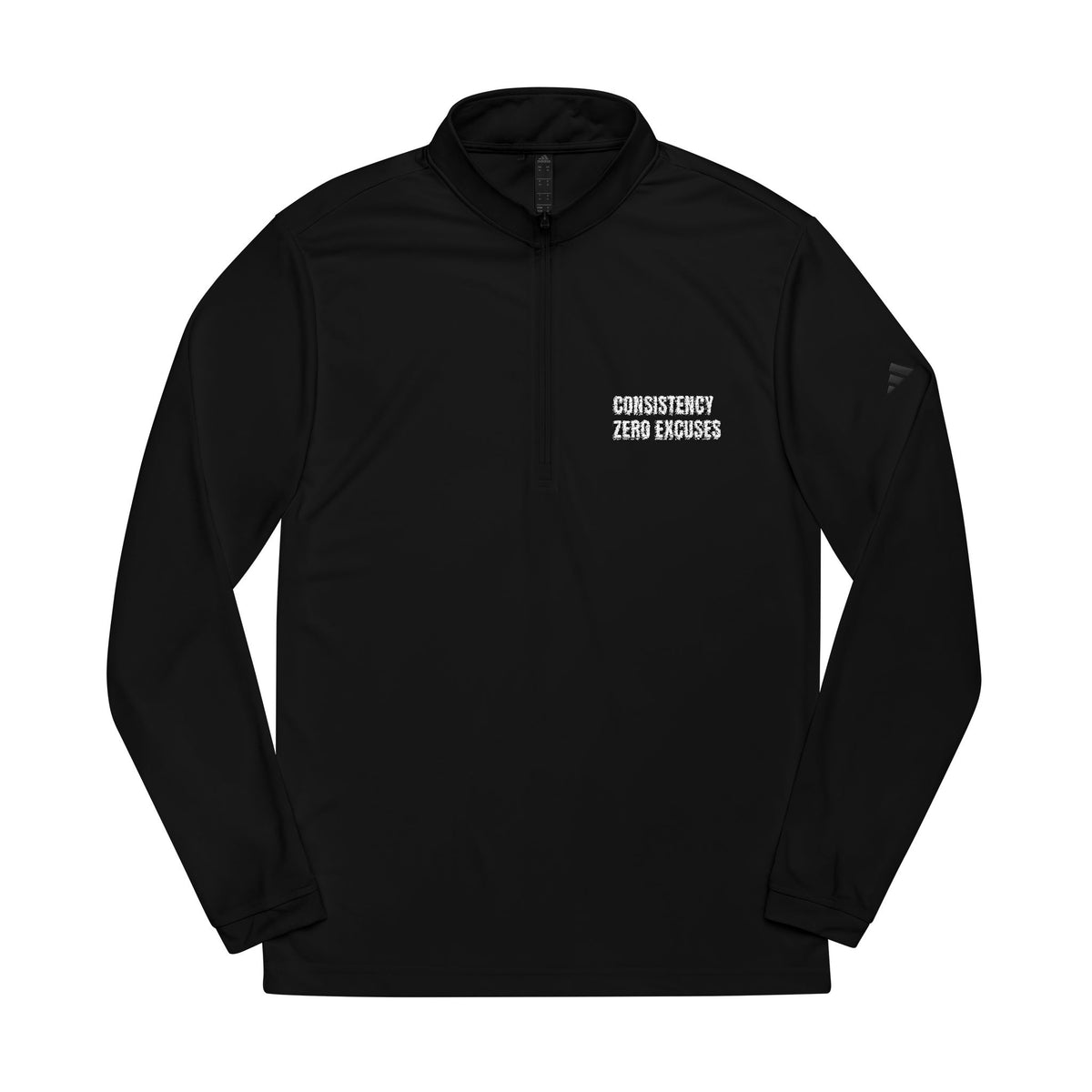 Embroidered Quarter-Zip Pullover — Small Chest Logo