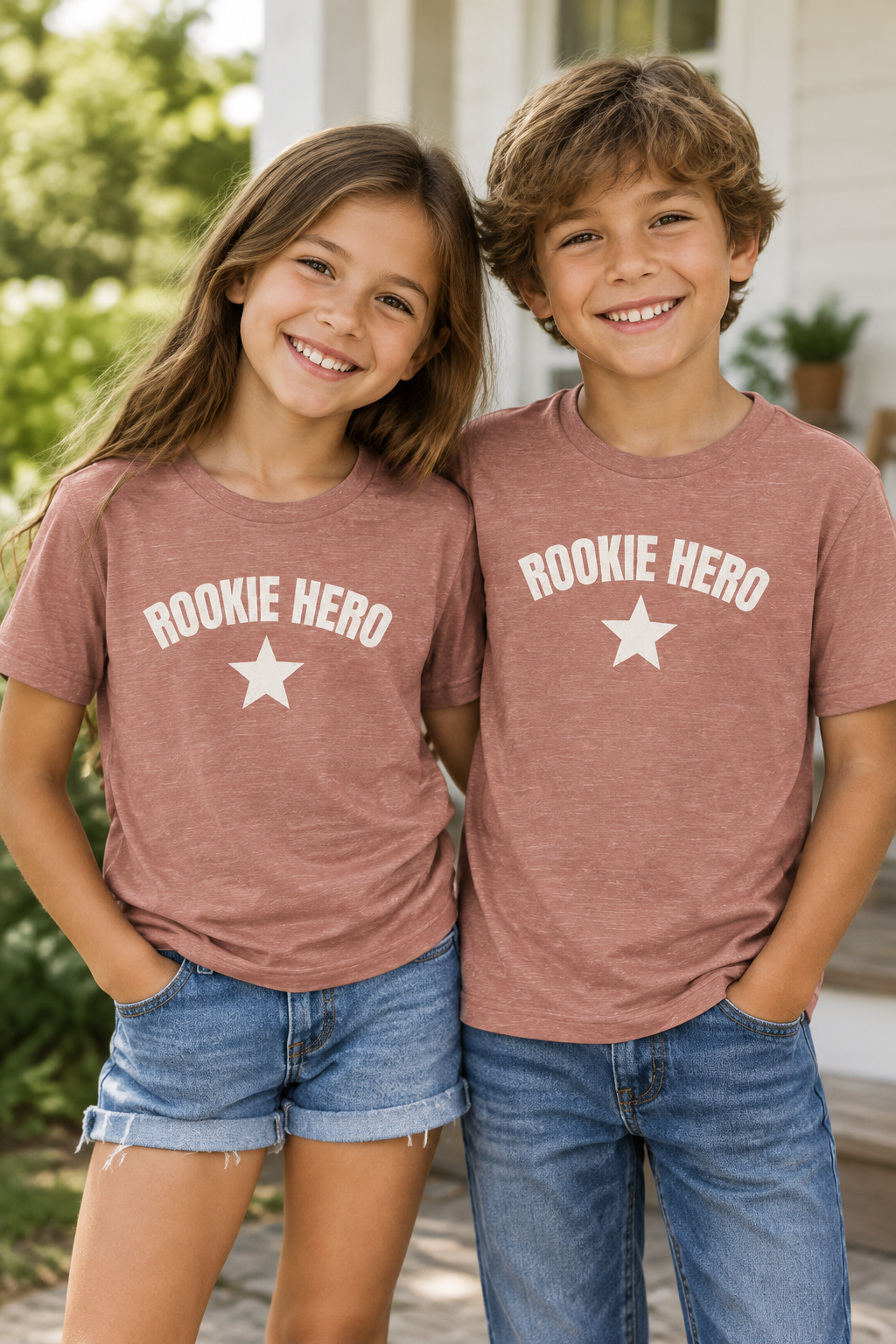 Rookie Hero Youth Tee — Kids Graphic T-Shirt with Star