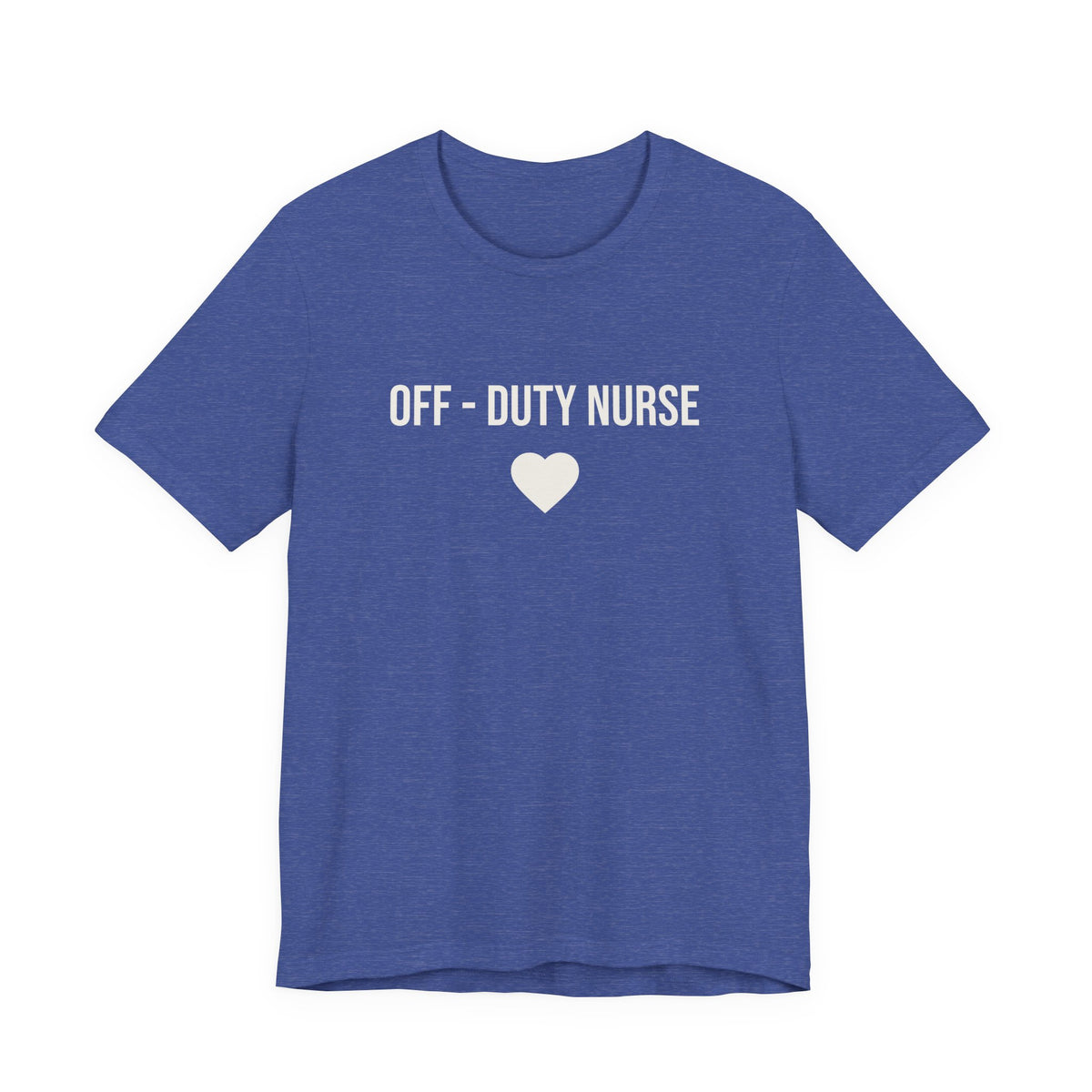 Off-Duty Nurse T-Shirt – Heart Graphic Relaxed Tee