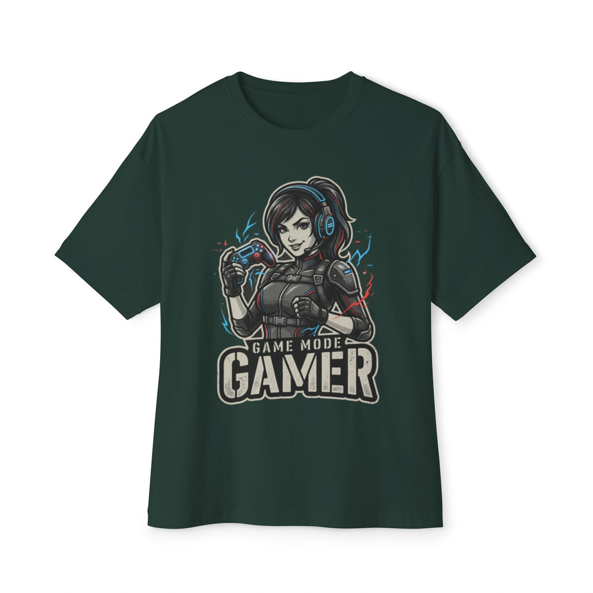 Gamer Tee — "Game Mode" Female Gamer Graphic T-Shirt