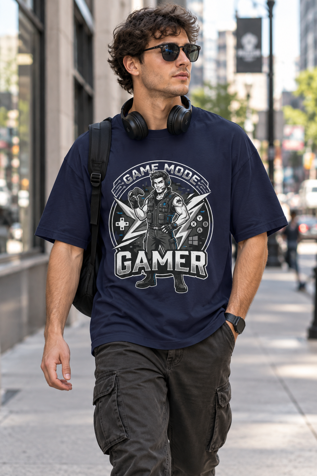Game Mode Gamer T-Shirt — Retro Arcade Gamer Graphic Tee