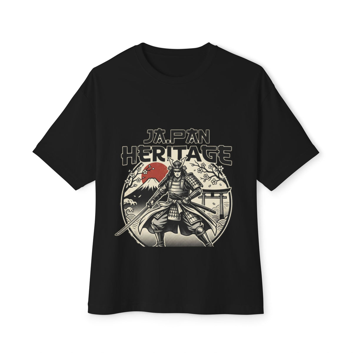 Japan Heritage Samurai Tee — Vintage Mount Fuji & Rising Sun Graphic