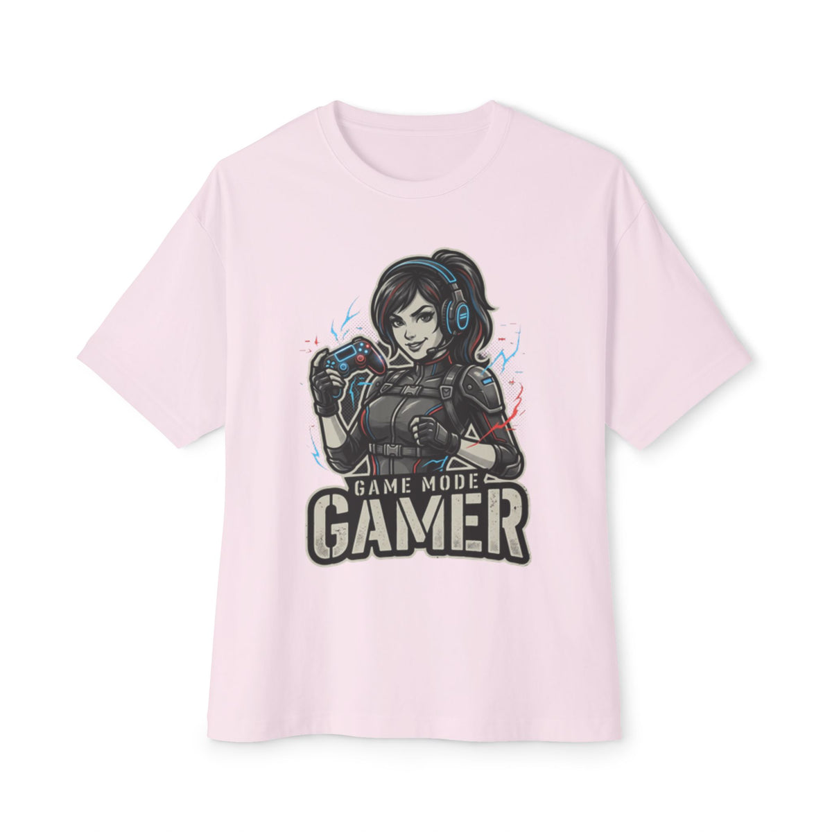 Gamer Tee — "Game Mode" Female Gamer Graphic T-Shirt