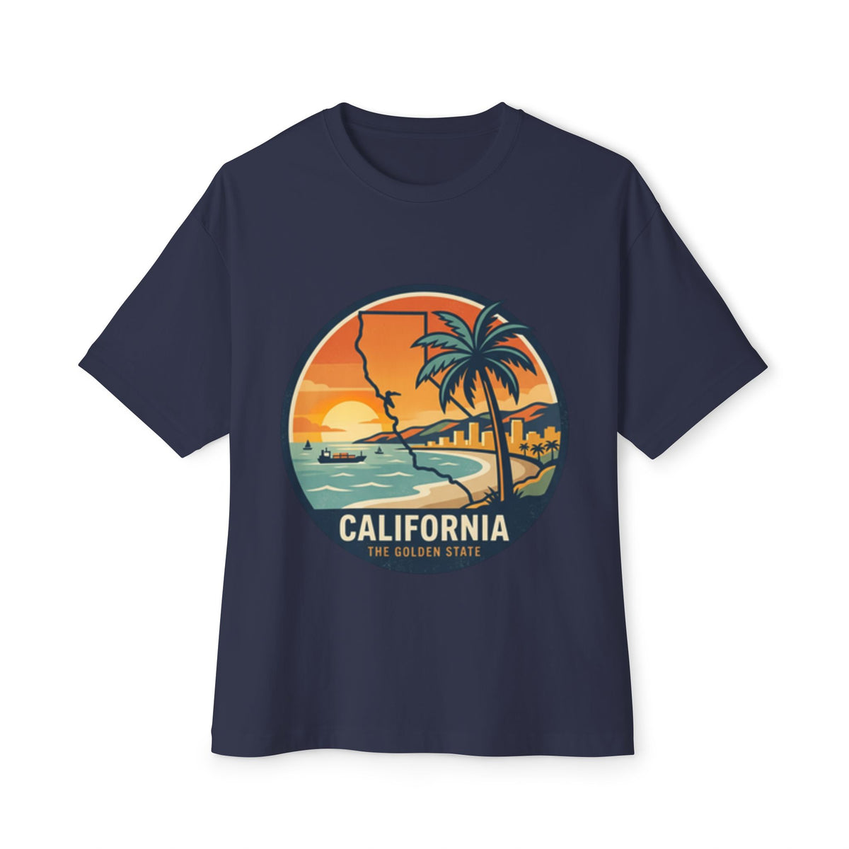 California Sunset Tee — The Golden State Palm Beach Graphic T-Shirt