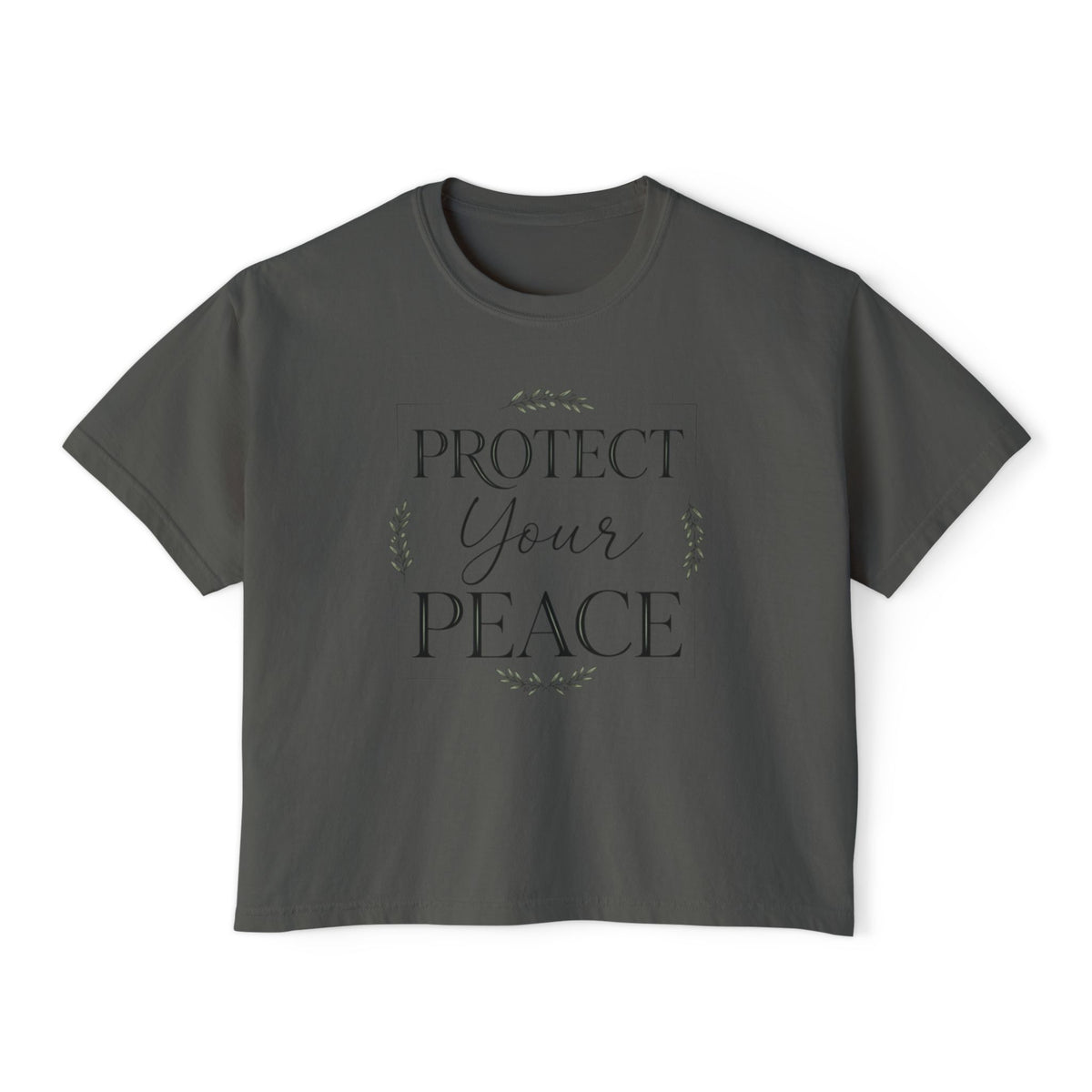 Protect Your Peace Boxy Tee — Women's Relaxed Graphic Tee
