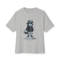Coastal Wolf Graphic Tee — "Coastal Wolf" Casual Oversized T-Shirt