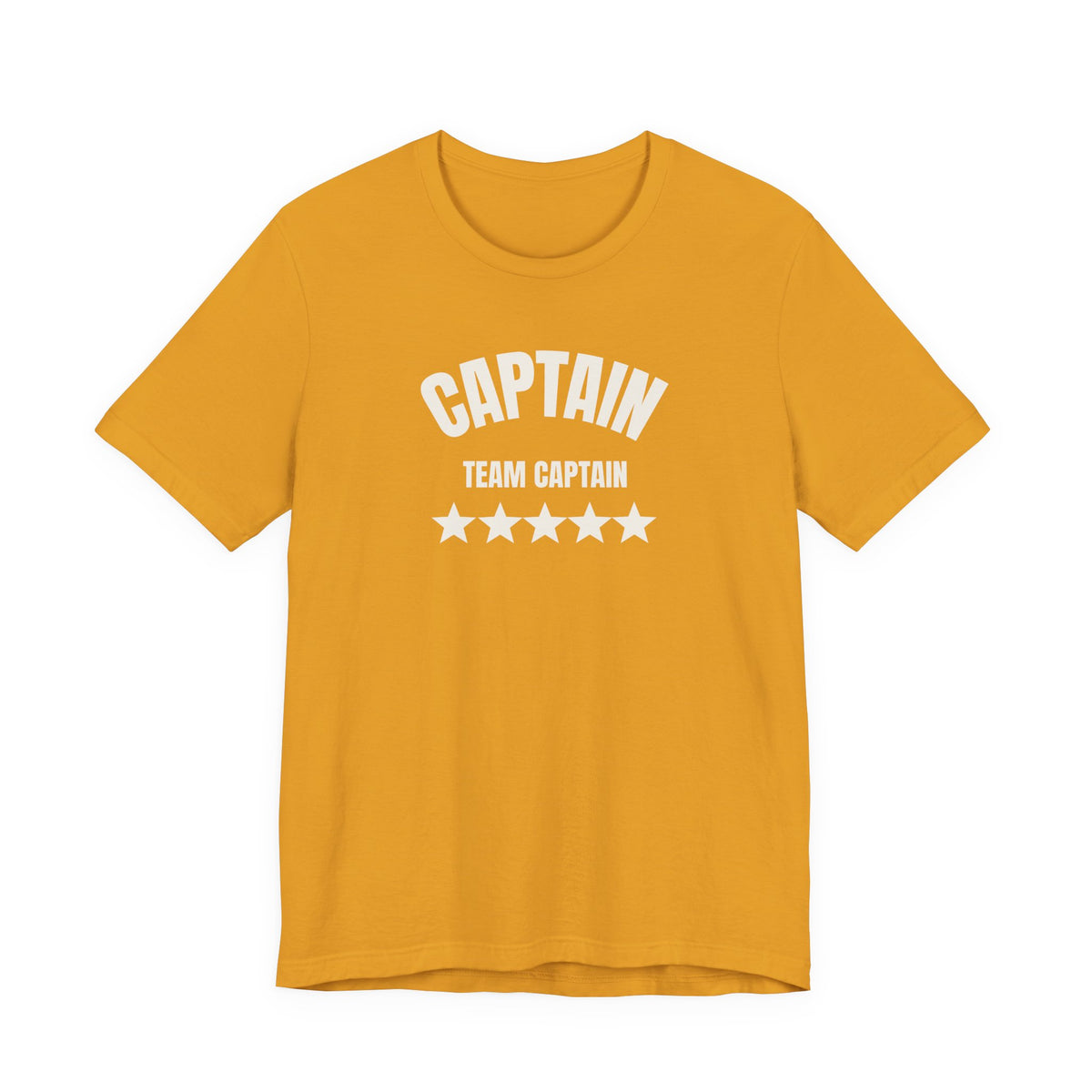 Captain Team Captain Graphic Tee — Casual White Short Sleeve Shirt