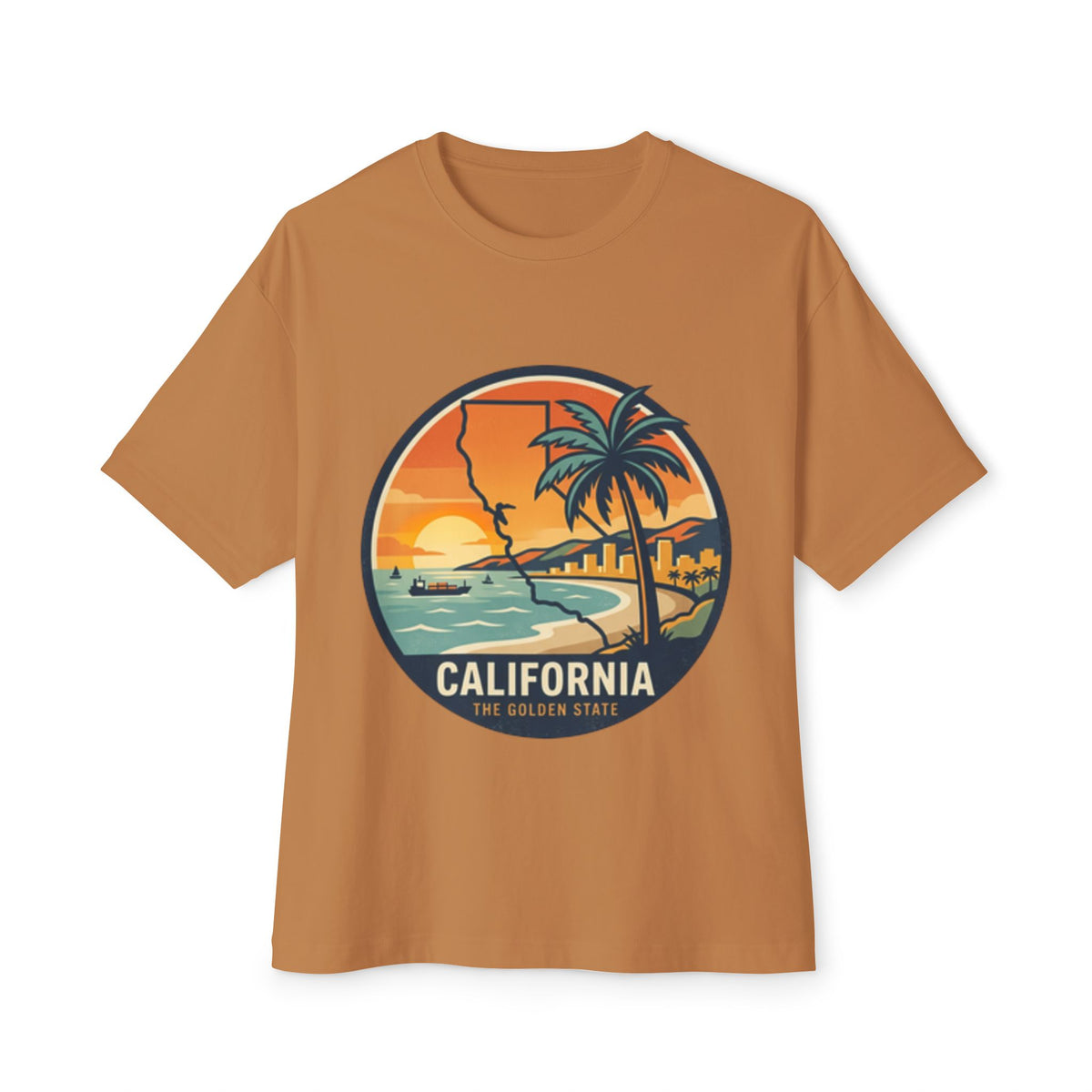 California Sunset Tee — The Golden State Palm Beach Graphic T-Shirt